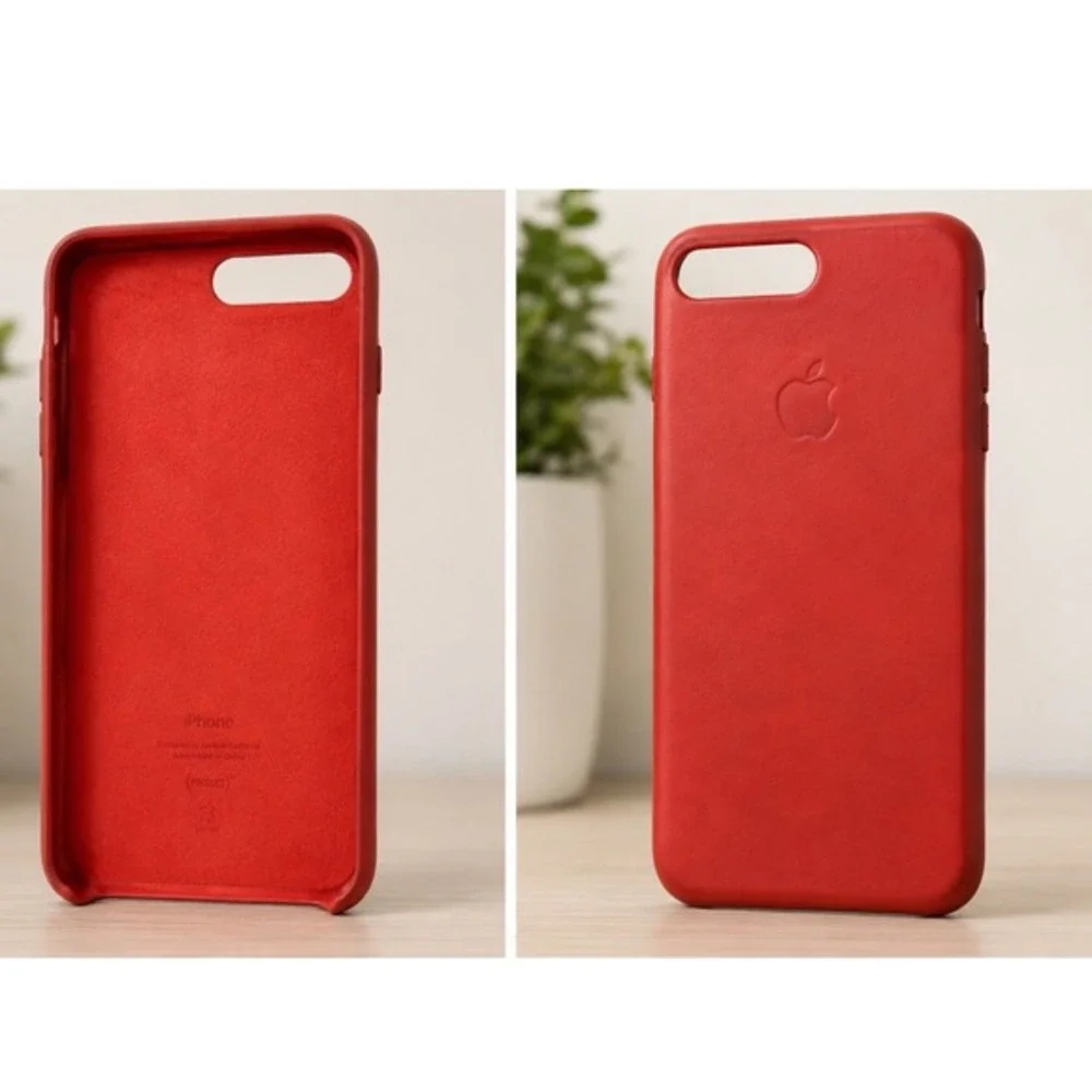 Apple iPhone 7 Plus 8 Plus Leather Case PRODUCT RED Genuine‎ Cover Vintage 33-08